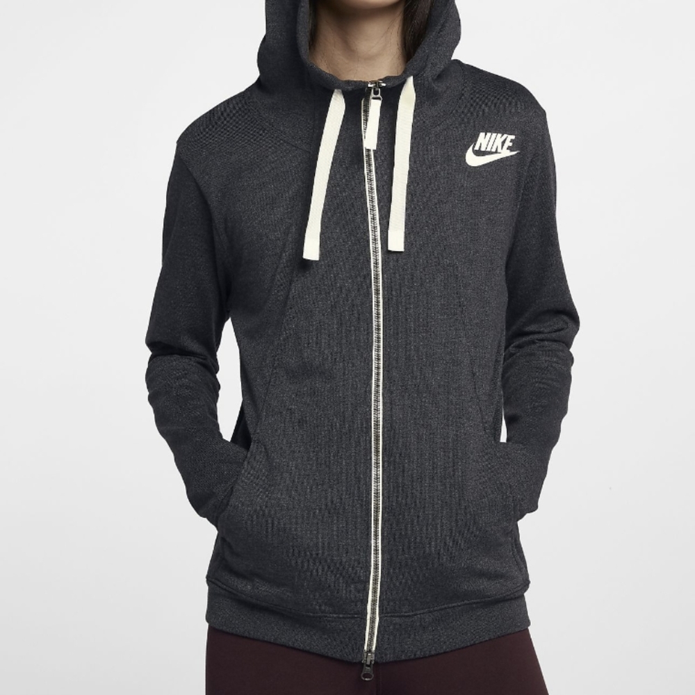 Nike full zip hoodie jacket long sleeve athletic *